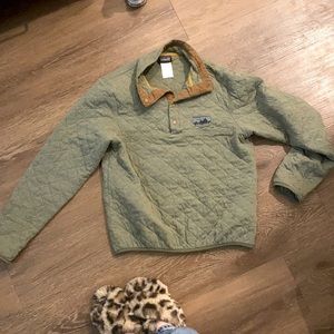 Quilted Patagonia quarter snap pullover